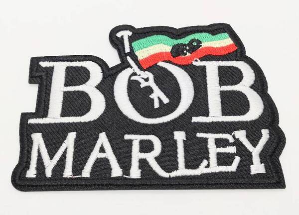 送料無料 ボブ・マーリー ロックバンド アイロン のりつき 刺繍 ワッペン アップリケ アメリカン雑貨 スマアク