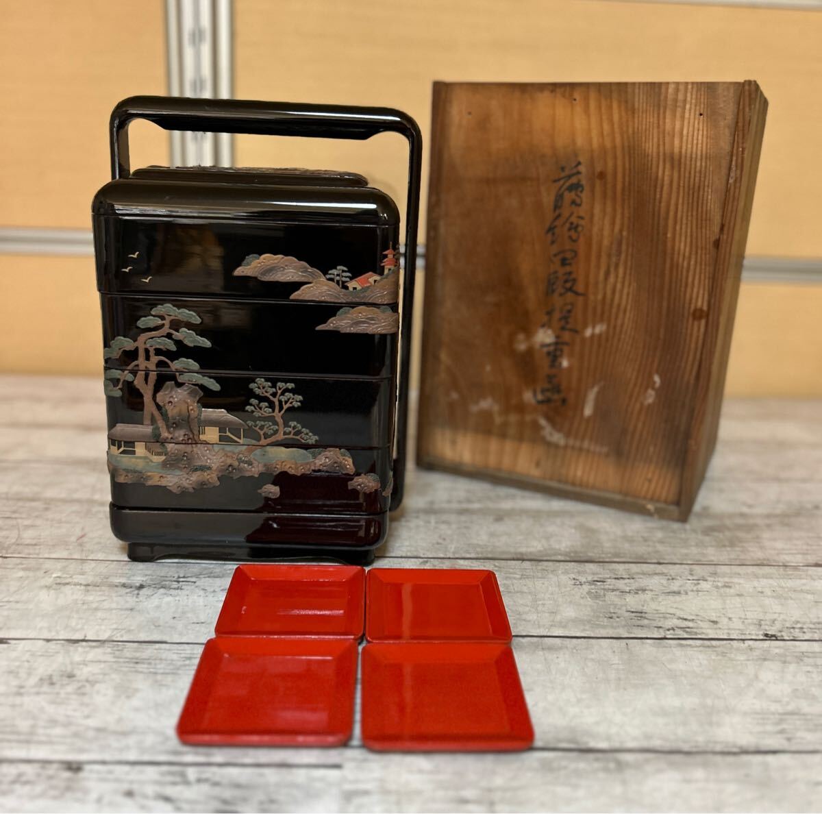 2025年最新】Yahoo!オークション -漆器 重箱の中古品・新品・未 2025年最新】Yahoo!オークション -漆器 重箱の中古品・新品・未