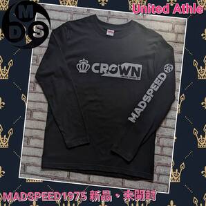 ※限定特価!【MADSPEED】趣味Tシャツ 王冠 クラウン crown クラウンクロスオーバー クラウンスポーツ ブラックxシルバーラメ Lサイズ