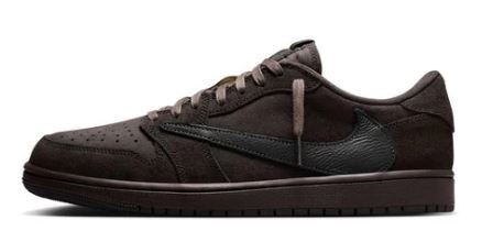 Travis Scott Nike Air Jordan 1 Low OG SP "Velvet Brown and Dark Mocha" 26.5cm DM7866-202