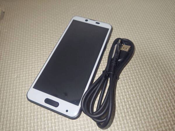 美品中古 Android AQUOS Sense plus SH-M07 ブラック 送料無料 大容量バッテリー SIMフリー サブ機などに アクオスフォン Type-c充電