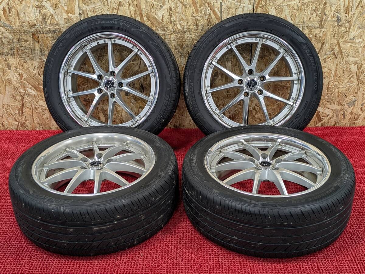 ROZEST ローゼスト 15インチ ホイール 4本セット DUNLOP 4穴