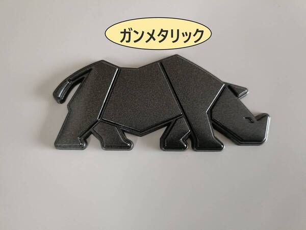 ジムニー シエラ デコステッカー サイ メタルエンブレム ガンメタリック