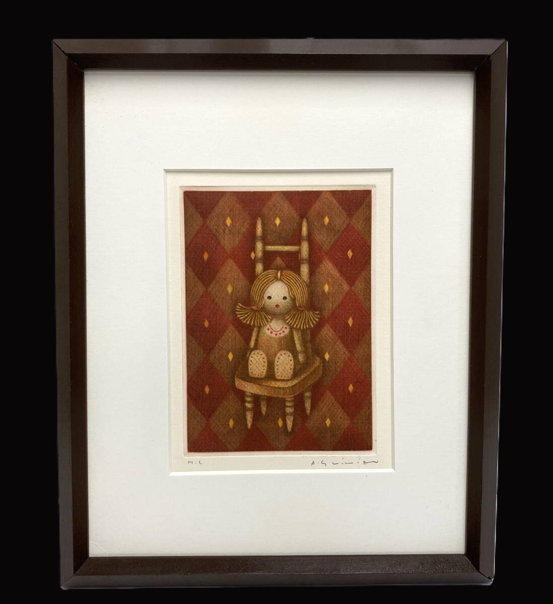 ローランサン　銅版画　額装　その1 ローランサン 銅版画 額装 その1 ローランサン 銅版画 額装 その