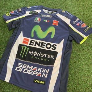 新品 定価9350円 VR46 バレンティーノ ロッシ YAMAHA M1 BLUE ROYAL Tシャツ バイク ヤマハ レーシング 正規 公式レプリカ Mサイズ