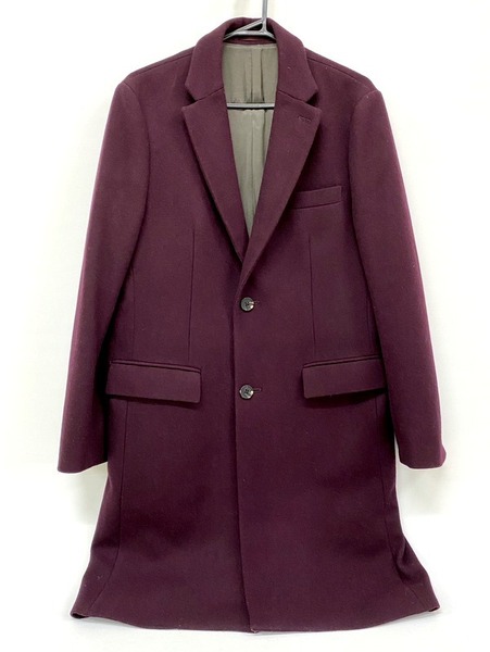 【即決】ABAHOUSE アバハウス チェスターコート パープル メンズ サイズ46