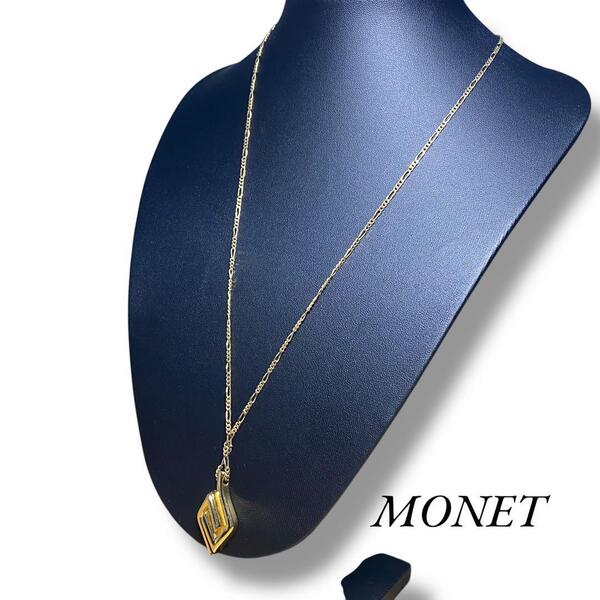 MONET モネ ヴィンテージ ゴールド ネックレス リーフ