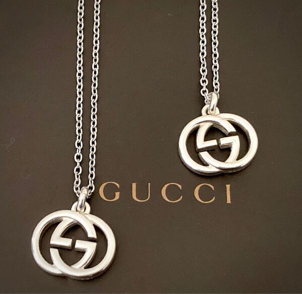 【即決/送料込み】GUCCI/グッチ インターロッキングG/GGロゴ ペアネックレス ネックレス/ペンダント