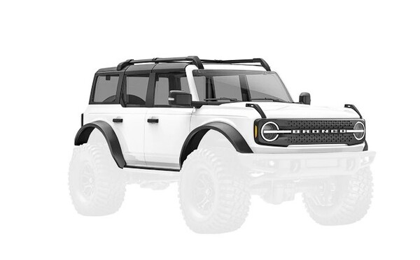 【未開封、パッケージをプチプチ巻で発送】<ボディのみ> TRAXXAS TRX-4 BRONCO トラクサス ホワイト&オレンジ ボディ