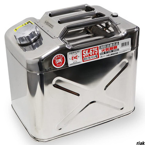 【サビに強い20Lステンレス製ガソリン携行缶】 ステンレス製 消防法適合 UN規格携行缶 災害用 発電機用 アウトドア ツーリング