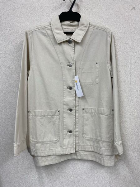 ♪ 送料無料 ゴールデンベア GOLDEN BEAR 新品 ジャケット 綿 無地 LL レディース 生成り
