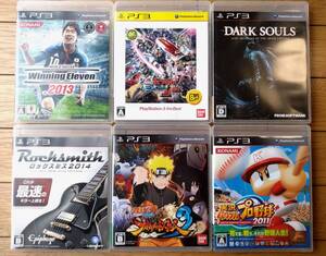 【PS3ソフト6本組(ダークソウル・ナルト疾風伝 ナルティメットストーム3・機動戦士ガンダム等)】バンダイナムコ・コナミ他