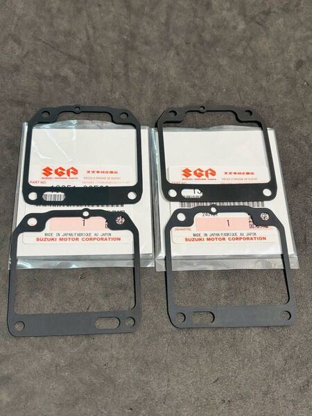 GSX400F キャブフロートカバー ガスケット 純正新品 GSX400FS 1台分 スズキ フロートチャンバー