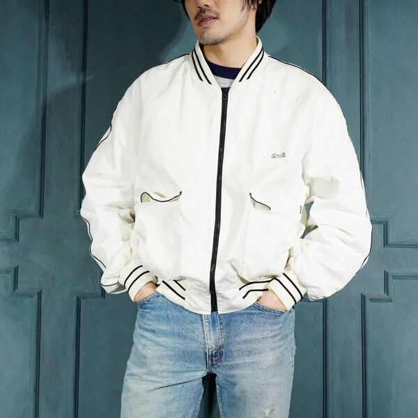 80's USA VINTAGE campus Le TIGRE PILE LINING ZIP UP BLOUSON/80年代アメリカ古着キャンパスパイルライニングジップアップブルゾン