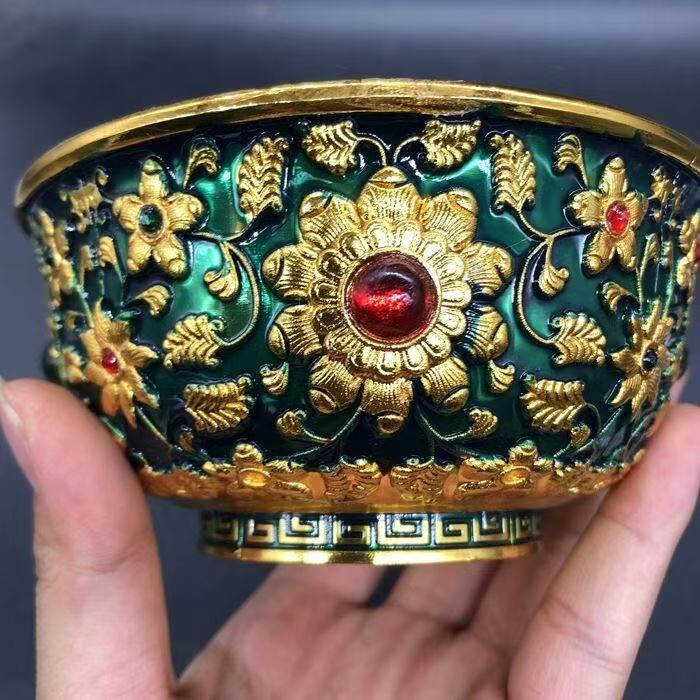 Amazon.co.jp: 80年旧蔵した コレクション中国骨董古い景泰藍