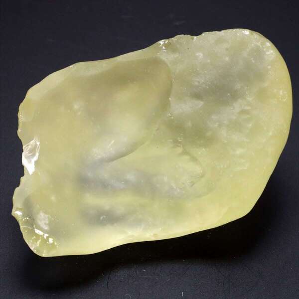 リビアングラス 鑑別書付き 48.8g リビアンガラス インパクタイト 原石 標本 Libyan Glass M2548