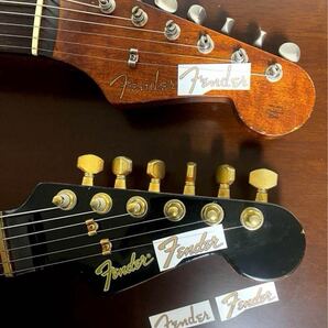 Fenderフェンダー Stratocaster ストラトキャスター用 デカールシール2ロゴセット(ロゴのみ)早い者勝ち