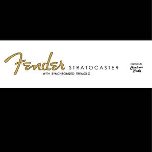 Fender STRATOCASTER フェンダー デカール シールタイプ 防水 スパロゴ スパゲティロゴ スパゲッティロゴ 在庫わずか!早い者勝ち