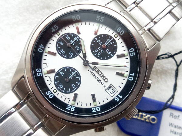 新品未使用 Chronograph Panda Dial SEIKO セイコー クロノグラフ SKS201P1 V657-7100 パンダ クロノ