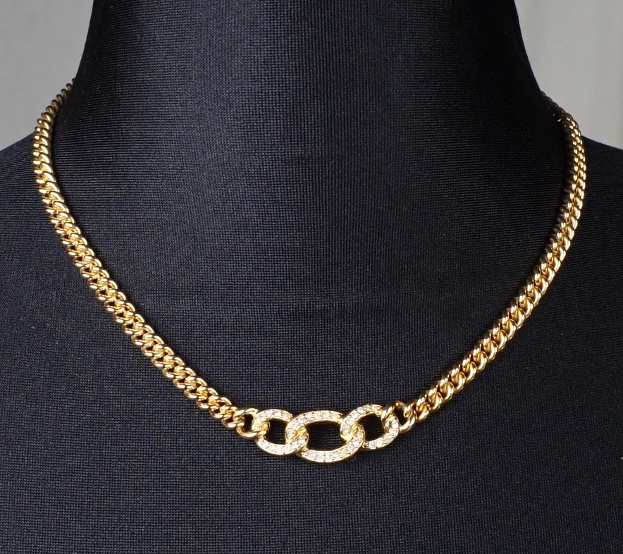 【１着でも送料無料】 希少】2点set ロゴ 十字架 ピアス ネックレス Dior Christian ネックレス（トップつき）