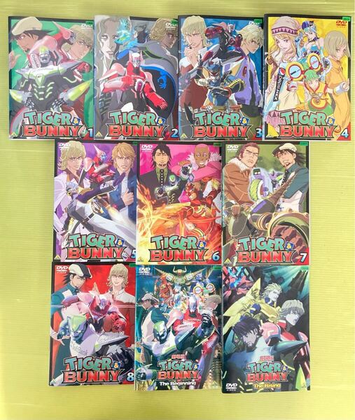 TIGER&BUNNY 8巻 劇場版 2巻 全10巻セット管理番号22297 DVD レンタル落ち アニメ 全巻セット