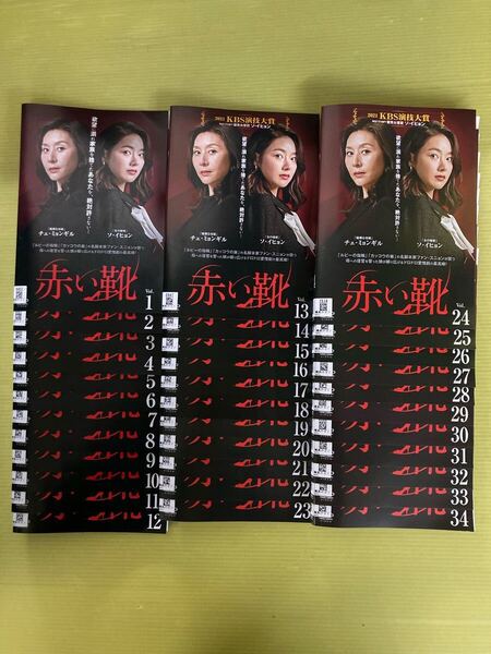 赤い靴 34巻全巻セット 管理番号22246 DVD レンタル落ち 韓国ドラマ チェ・ミョンギル ソ・イヒョン パク・ユンジェ
