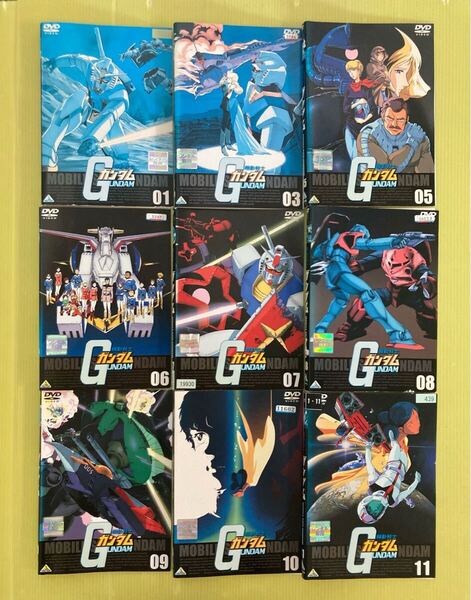 機動戦士 ガンダム GUNDAM 9巻セット 管理番号12547 DVD レンタル落ち アニメ ※11巻のうち 2, 4巻が欠品