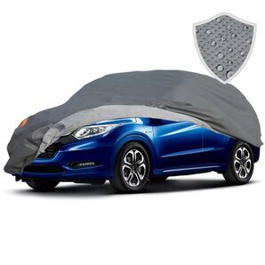 自動車ボディーカバー SUV 4層構造 裏起毛タイプ 自動車カバー 車体カバー 防水防塵 カーカバー SUV 対応 汎用 サイズ (440*180*165CM)