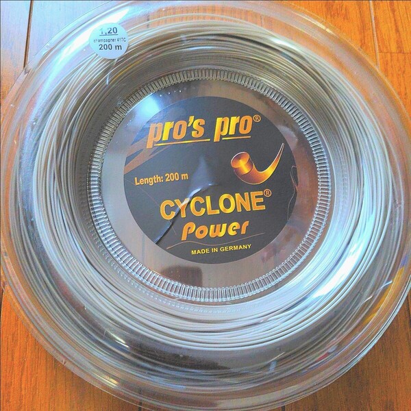 pro's pro CYCLONE Power 1.20mm 200m テニスロールガット