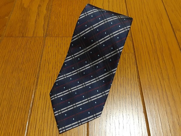 送料無料 スーツセレクト SUIT SELECT ネクタイ チェック ドット柄 ポリエステル素材 美品
