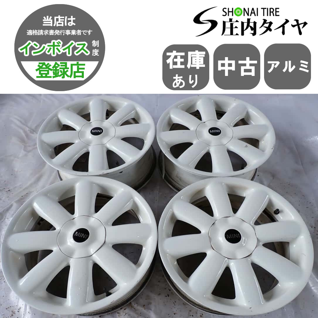 バリ溝】MINI R55 R56 ミニクーパー 純正 15in 5.5J +45 PCD100