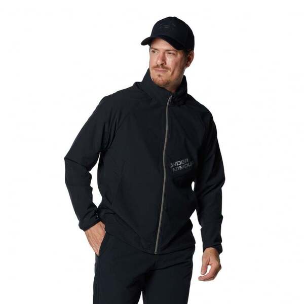 送料無料! 新品未使用 タグなし UNDER ARMOUR アンダーアーマーUA ゴルフ UAストーム ジャケット 1375324 ブラック 撥水加工 Lサイズ