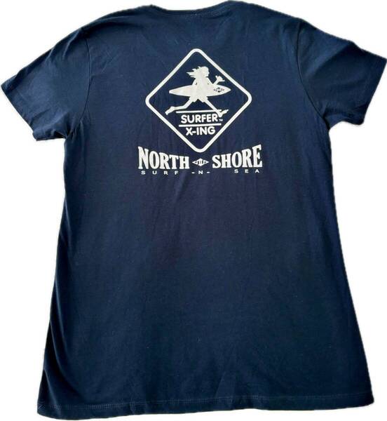 SURF-N-SEA サーフアンドシー Tシャツ NORTH SHORE レディース ブルー ネイビー 青色紺色 XLサイズ 新品未使用 直営品
