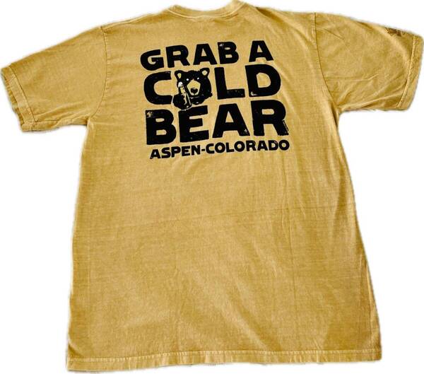 crazy shirts Hawaiiクレイジーシャツ ハワイ Tシャツ 『GRAB A COLD BEAR』 Mサイズ メンズ BEER DYED 新品未使用 直営品