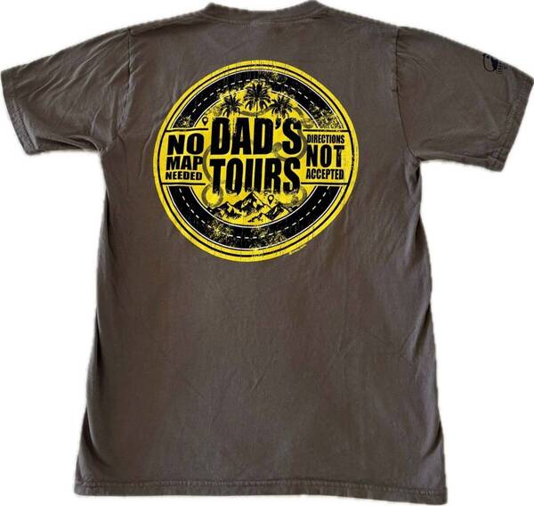 crazy shirts Hawaii クレイジーシャツハワイ Tシャツ『DAD’S TOURS』Sサイズ コラボ メンズ CRATER DYED アウトレット 新品未使用 直営品