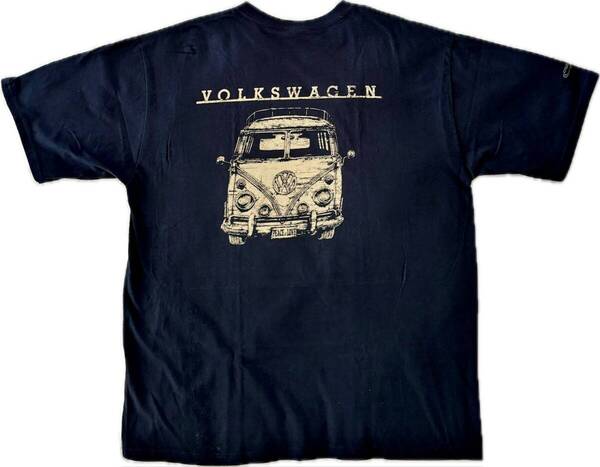 crazy shirts Hawaii クレイジーシャツ ハワイ Tシャツ『VOLKSWAGEN』 Lサイズ コラボ メンズ ネイビー 紺 ディスプレイ 新品未使用 直営品