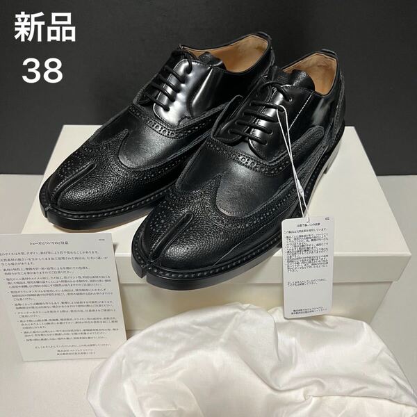 新品 Maison Margiela メゾンマルジェラ タビ モンスター Tabi Monster レースアップ シューズ 再構築 タビローファー ウイングチップ