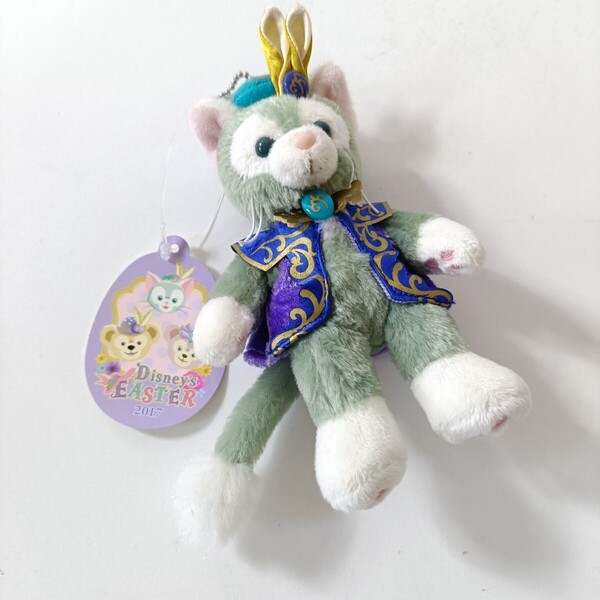 2017年 TOKYO Disney SEA Duffy The Disney Bear ジェラトーニ ファッショナブルイースター ぬいぐるみバッジ 15cm タグ付き 未使用品