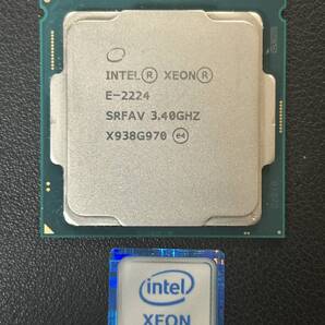 Intel Xeon E-2224 SRFAV 3.40GHz ■送料無料■動作確認済
