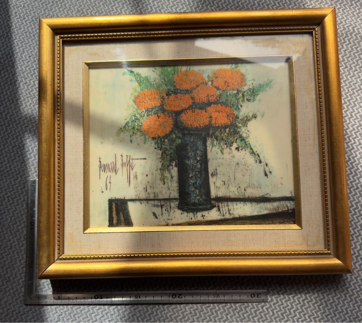ベルナール・ビュッフェ、ヒトデと貝、希少画集画、新品額装