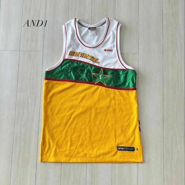 AND1 セネガル バスケジャージ タンクトップ オーバーサイズ L〜XL