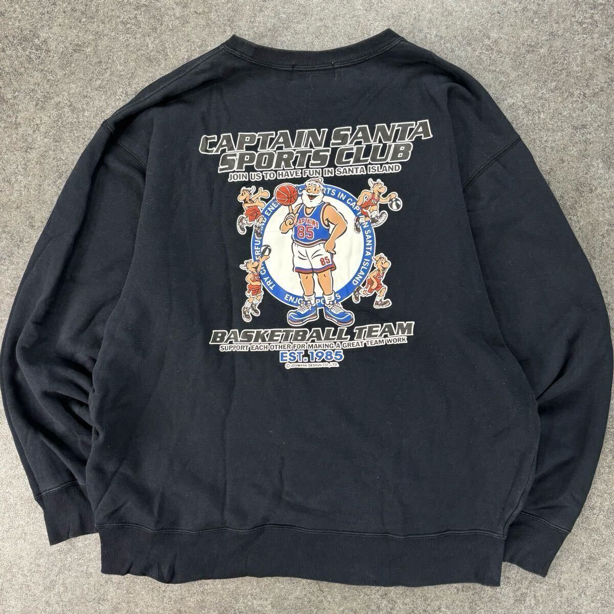 美品 キャプテンサンタ クルーネックスウェット トレーナー 全面