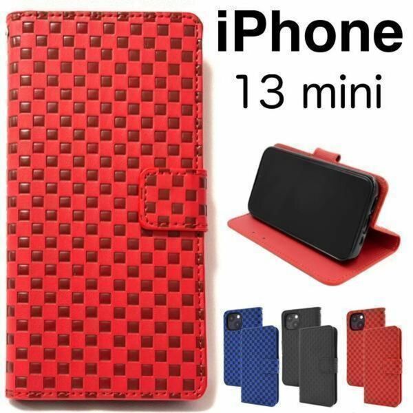 iPhone 13 mini アイフォン スマホケース iphoneケース チェック柄 手帳型ケース