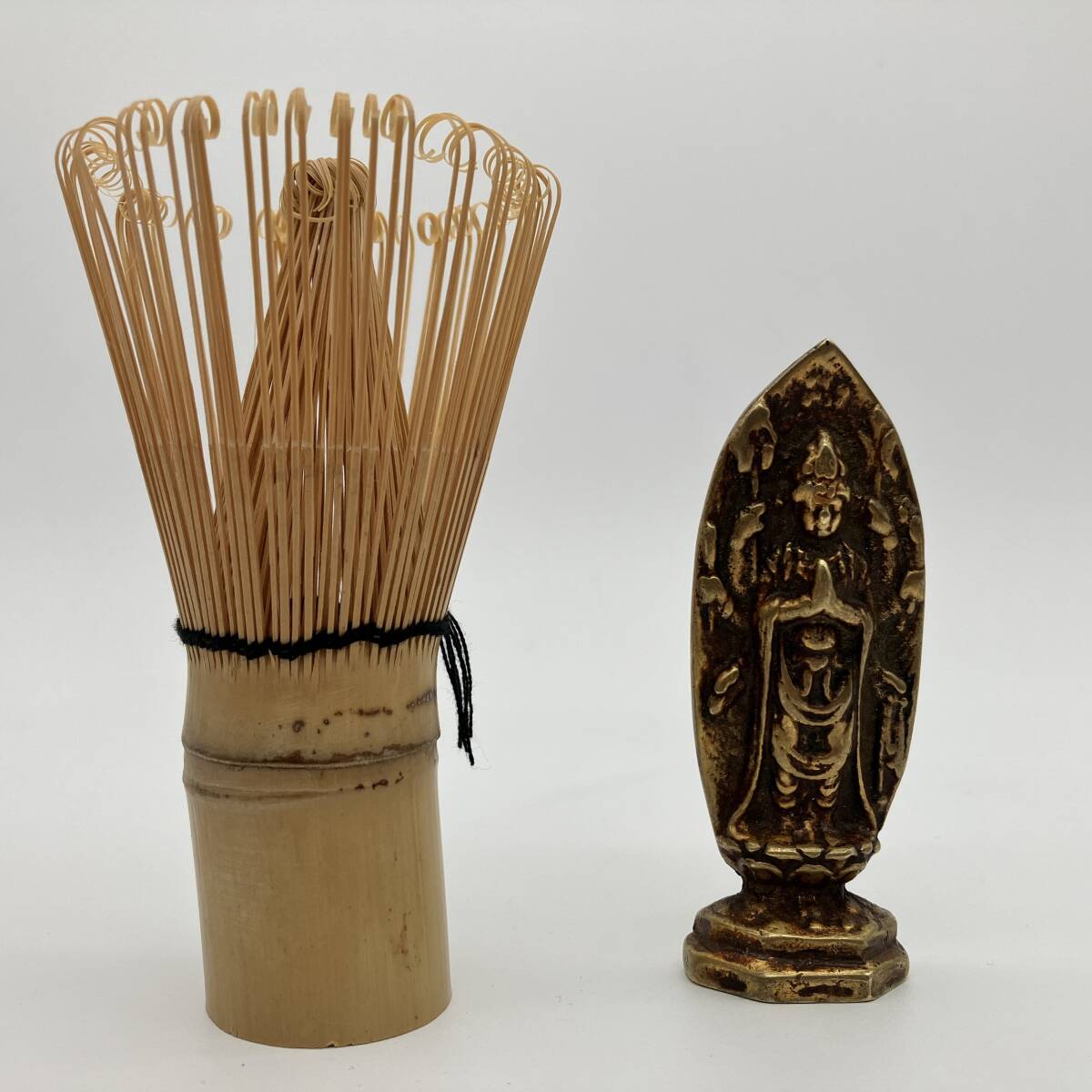 中国古美術 時代物 仏像 仏教美術 銅製 古銅 鍍金 自在観音 観