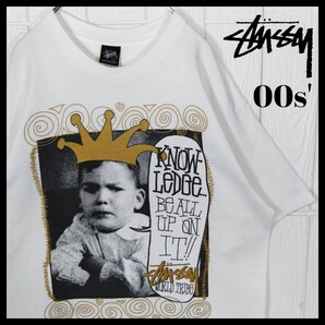 【STUSSY】00s'vintage クラウンキッズフォト Tシャツ