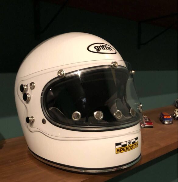 未使用 griffin speedstar helmet グリフィン スピードスター ヘルメット)ホワイトカラー Lサイズ bell マックホール