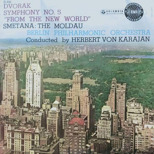 レコード DVORAK ドボルザーク FROM THE NEW WORLD 新世界 SMETANA スメタナ THE MOLDAU モルダウ KARAJAN カラヤン OS-3060