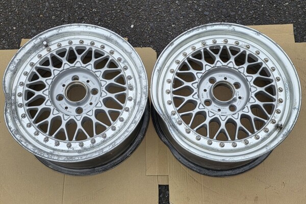 超希少 BBS RS 047 2本 15インチ 7J×16 +38 PCD100 4穴 アルミホイール ムーヴ ワゴンR