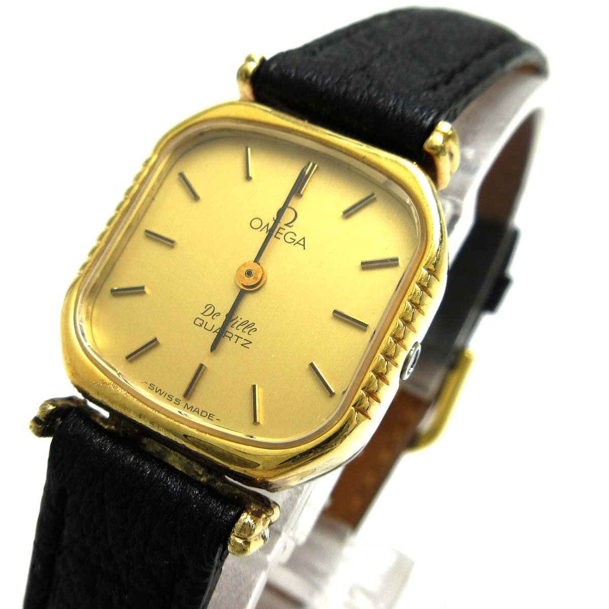 稼働 OMEGA デビル 腕時計 ヴィンテージ プッシュ式リューズ s