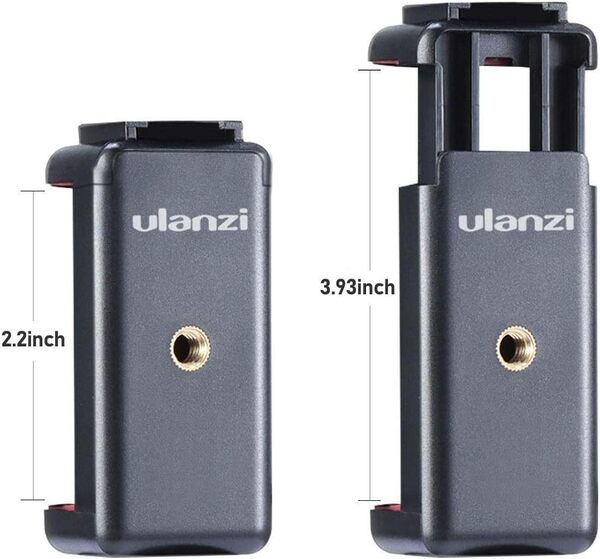 ★送料無料★ ULANZI ST-07 携帯電話用三脚マウント コールドシューマウント マイク用 LED ビデオライト 1/4インチ 三脚ねじ iPhone 11等